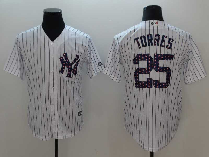 Yankees 25 Gleyber Torres White 2018 Stars & Stripes Cool Base Stitched Baseball Jerseys,We sell and wholesale Yankees 25 Gleyber Torres White 2018 Stars & Stripes Cool Base Stitched Baseball Jerseys on line form chian!